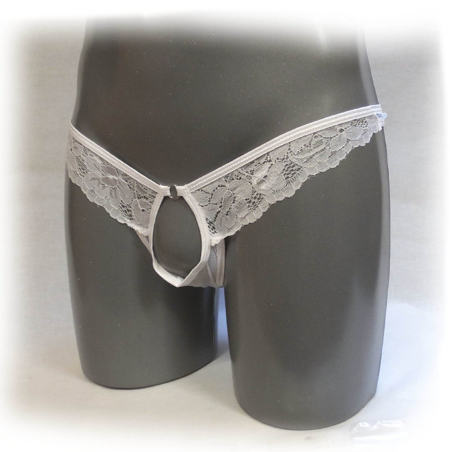 Slip mit Spitze - Thong Menstring