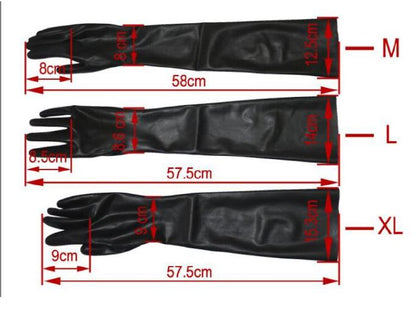 Latex Handschuhe lang
