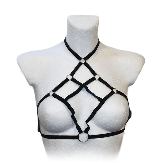 Bras Black Harness