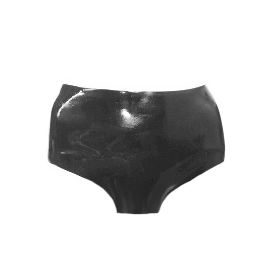 Latex Female Slip Schwarz extra heiß - 0,3 mm