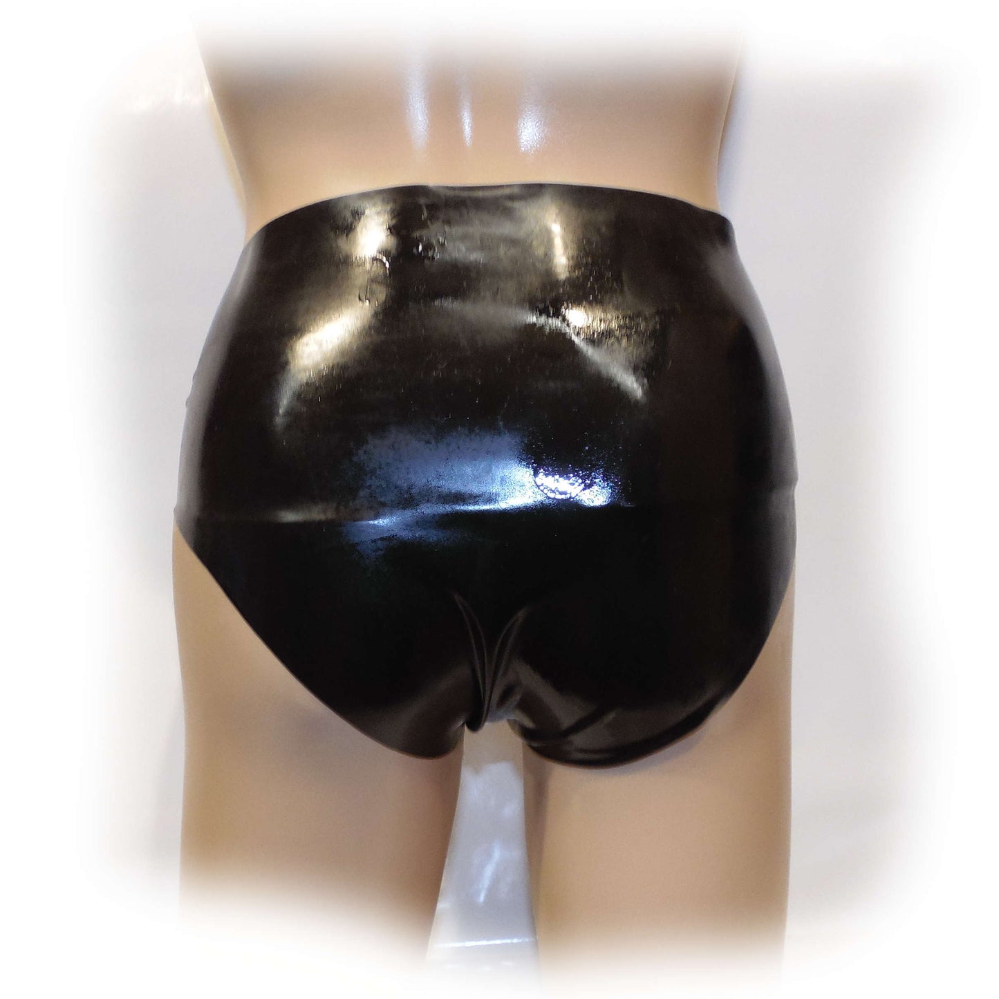 Latex Female Slip Schwarz extra heiß - 0,3 mm