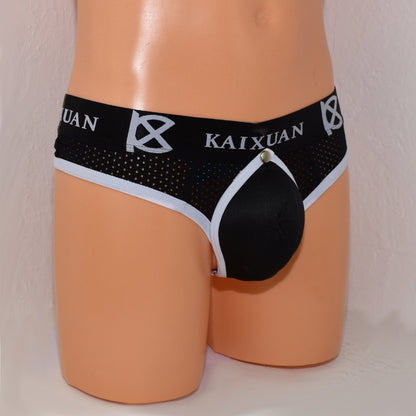 String for men bedrucktem Bund und Beutel zum öffnen
