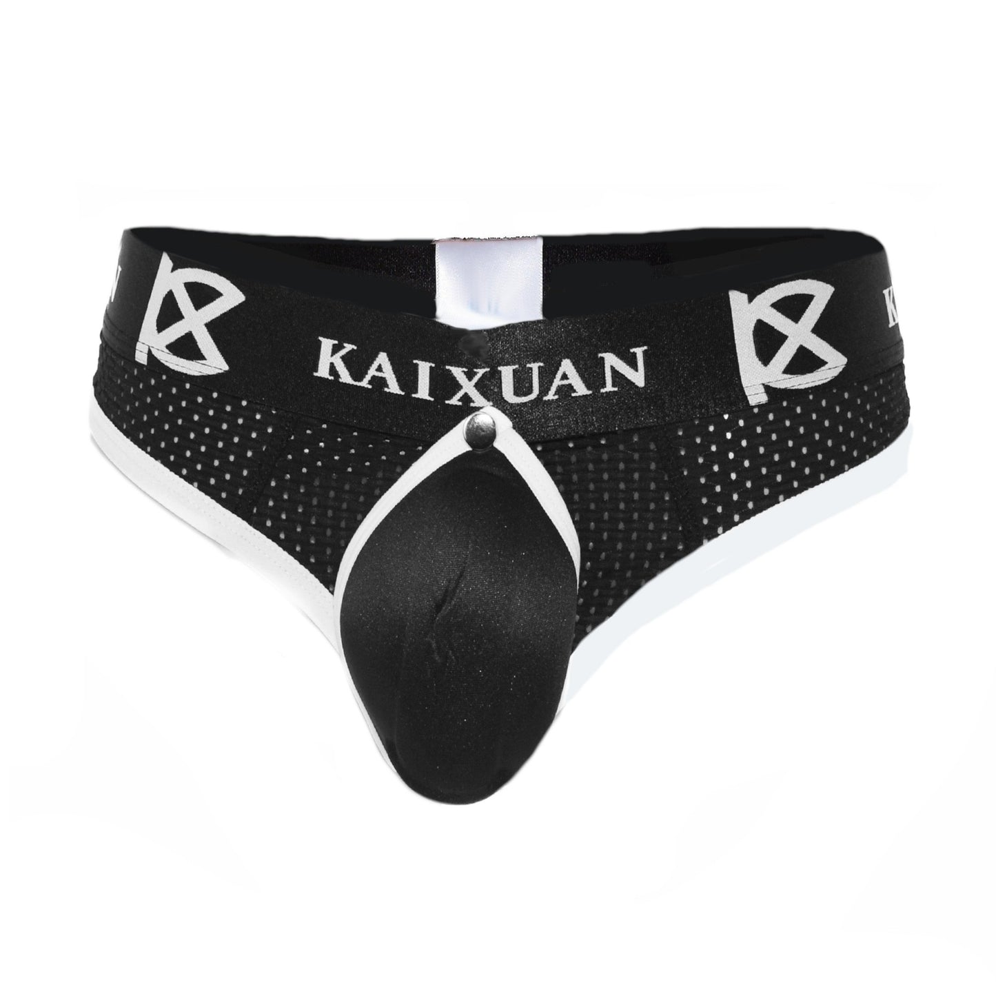 String for men bedrucktem Bund und Beutel zum öffnen