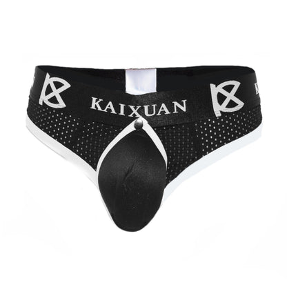 String for men bedrucktem Bund und Beutel zum öffnen