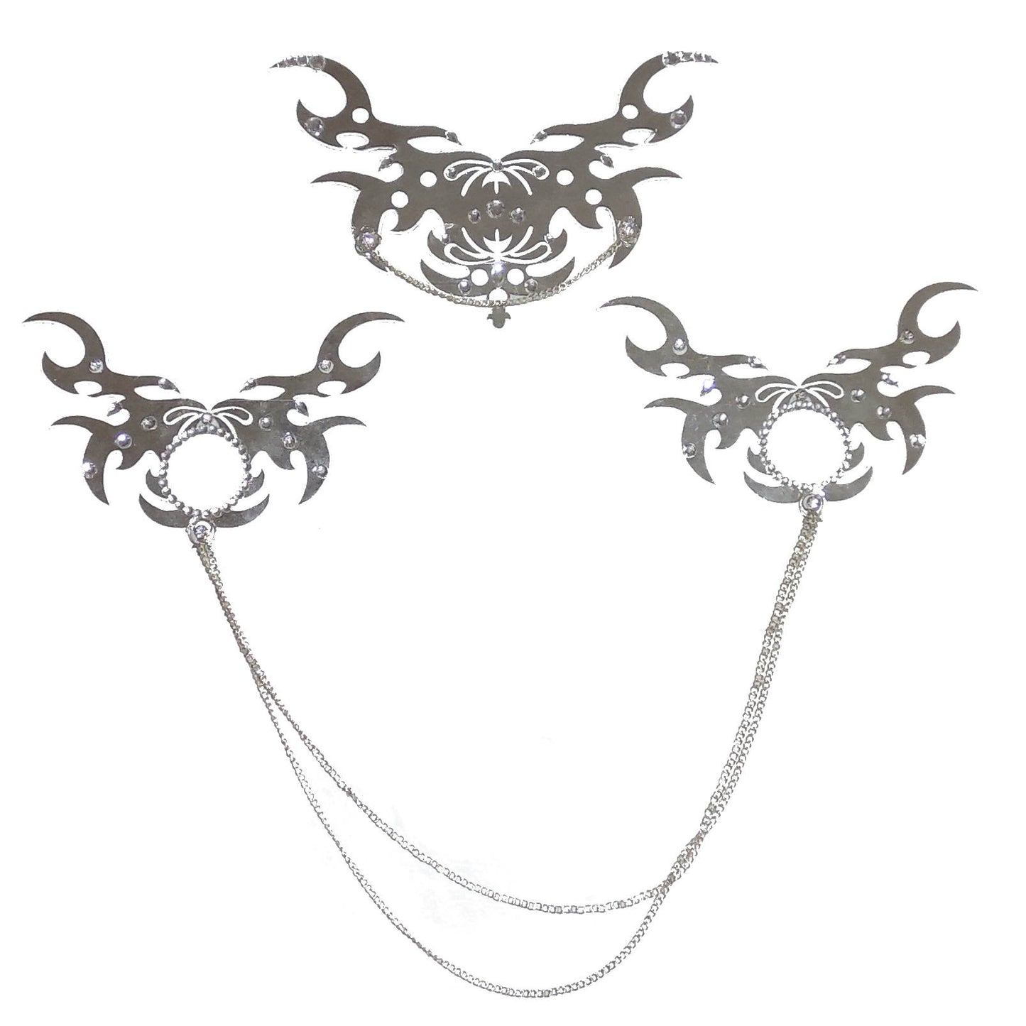 Nippelcover Aufkleber 3-er Set Brust und Schambein