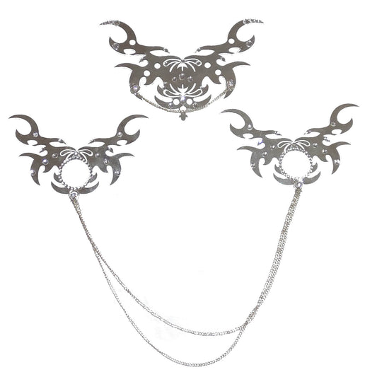 Nippelcover Aufkleber 3-er Set Brust und Schambein