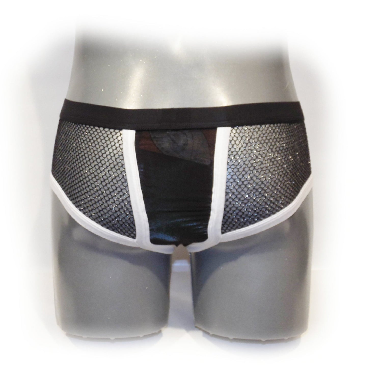 Boxer Shorts Mesh mit glitzernden Fasern