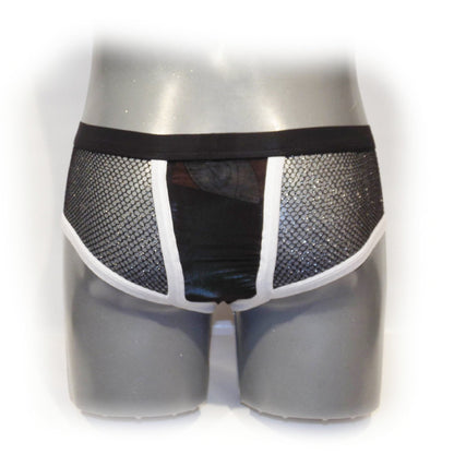 Boxer Shorts Mesh mit glitzernden Fasern