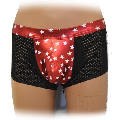 Boxer Shorts mit glänzendem Beutel transparentem Stoff