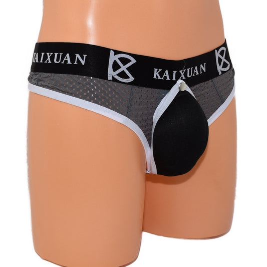 String for men bedrucktem Bund und Beutel zum öffnen