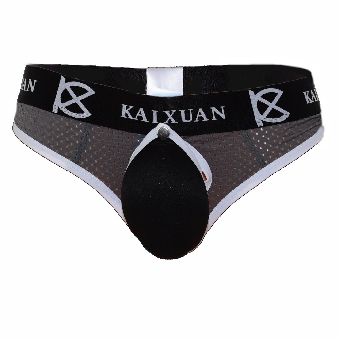 String for men bedrucktem Bund und Beutel zum öffnen