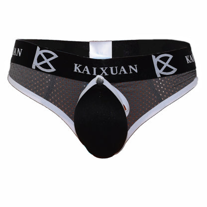 String for men bedrucktem Bund und Beutel zum öffnen