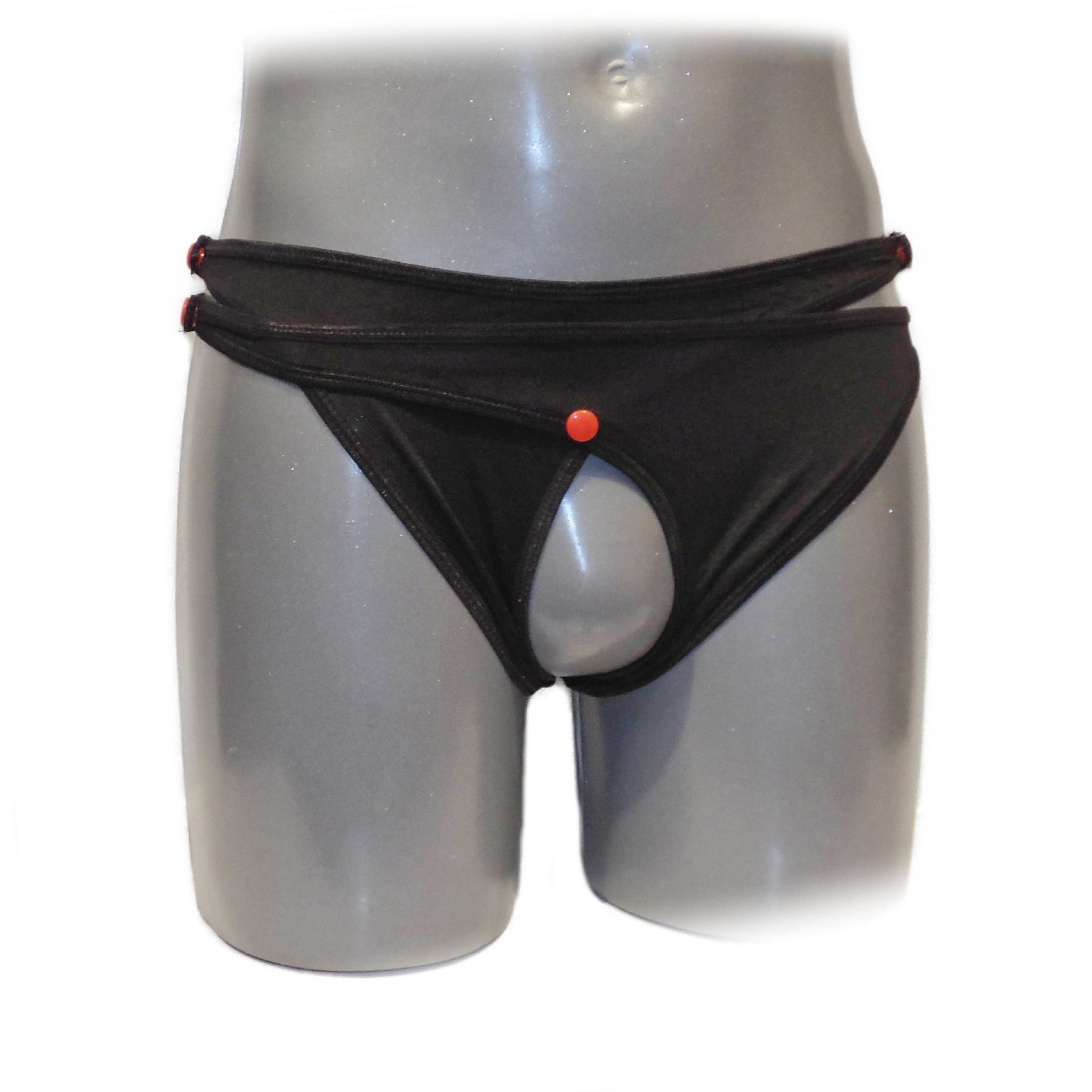 White Cage Bandage Brief Thong