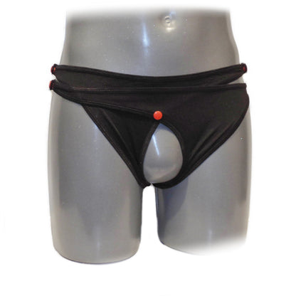 White Cage Bandage Brief Thong