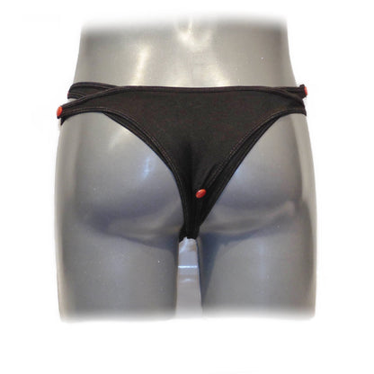 White Cage Bandage Brief Thong