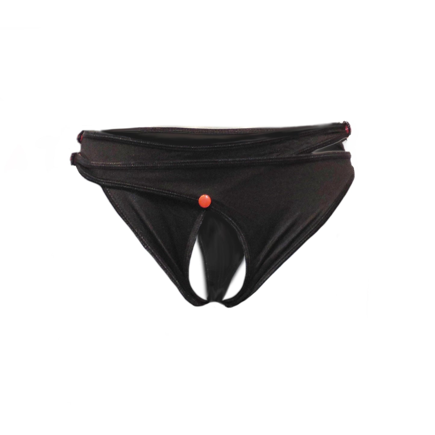 White Cage Bandage Brief Thong