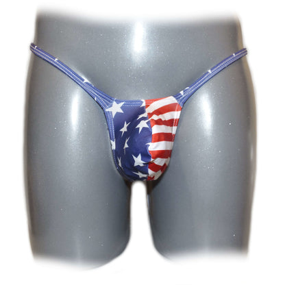 Mens thong bulge pouch thong