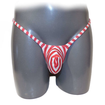 Mens thong bulge pouch thong