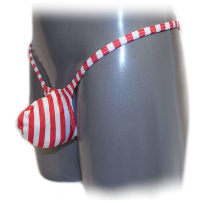 Mens thong bulge pouch thong