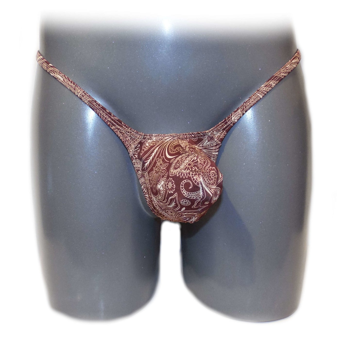 Men's thong bulge pouch thong