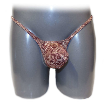 Men's thong bulge pouch thong