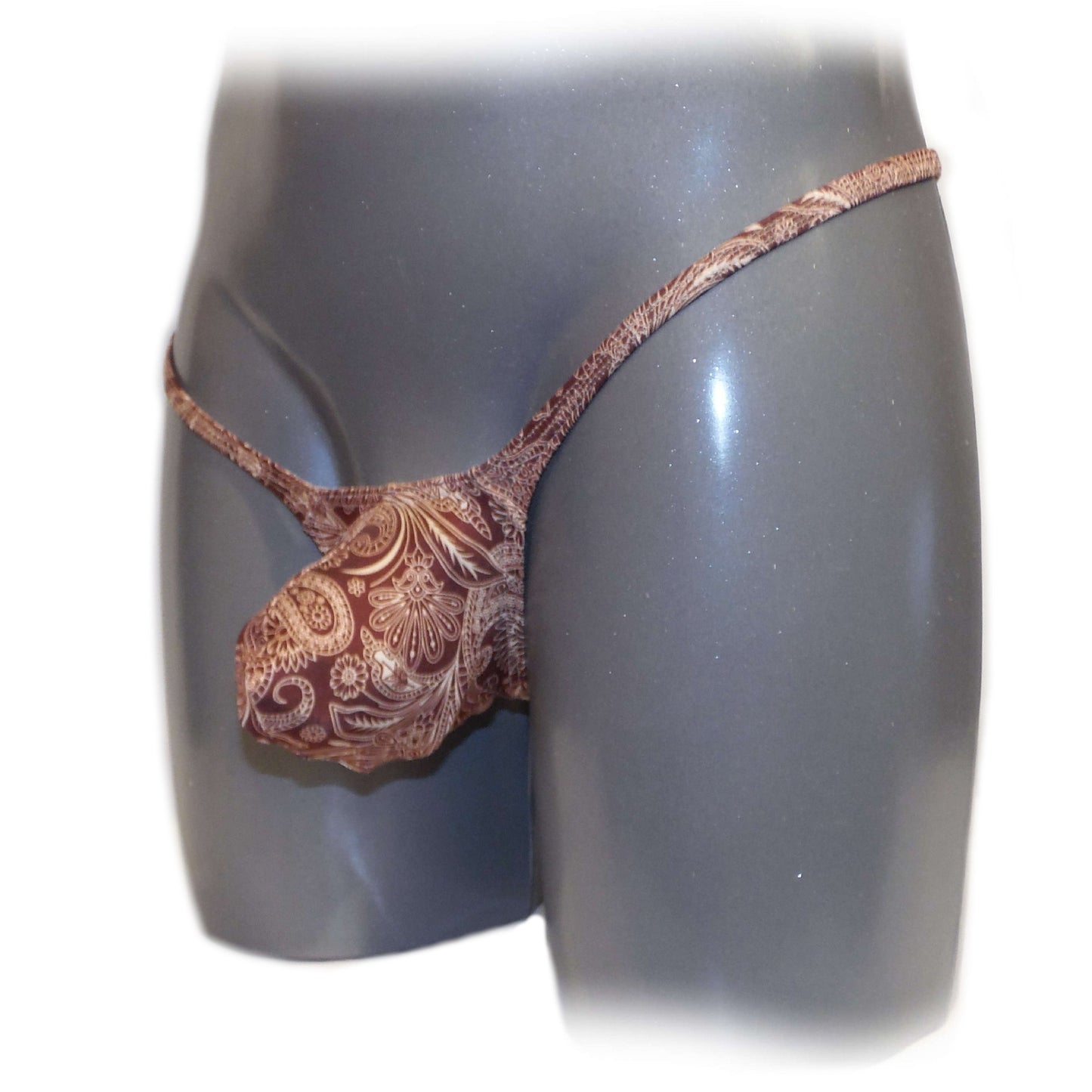 Men's thong bulge pouch thong