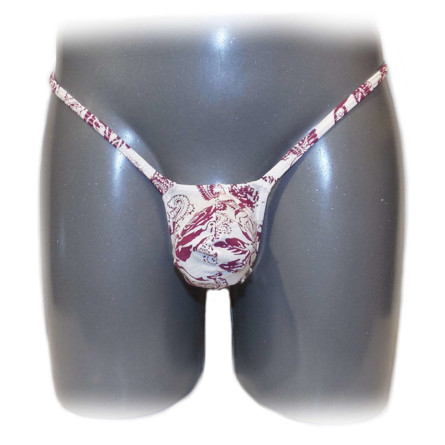 Mens thong bulge pouch thong pink