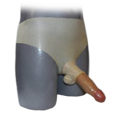 Latex Hose mit Frontöffnung 4cm und Hodensack