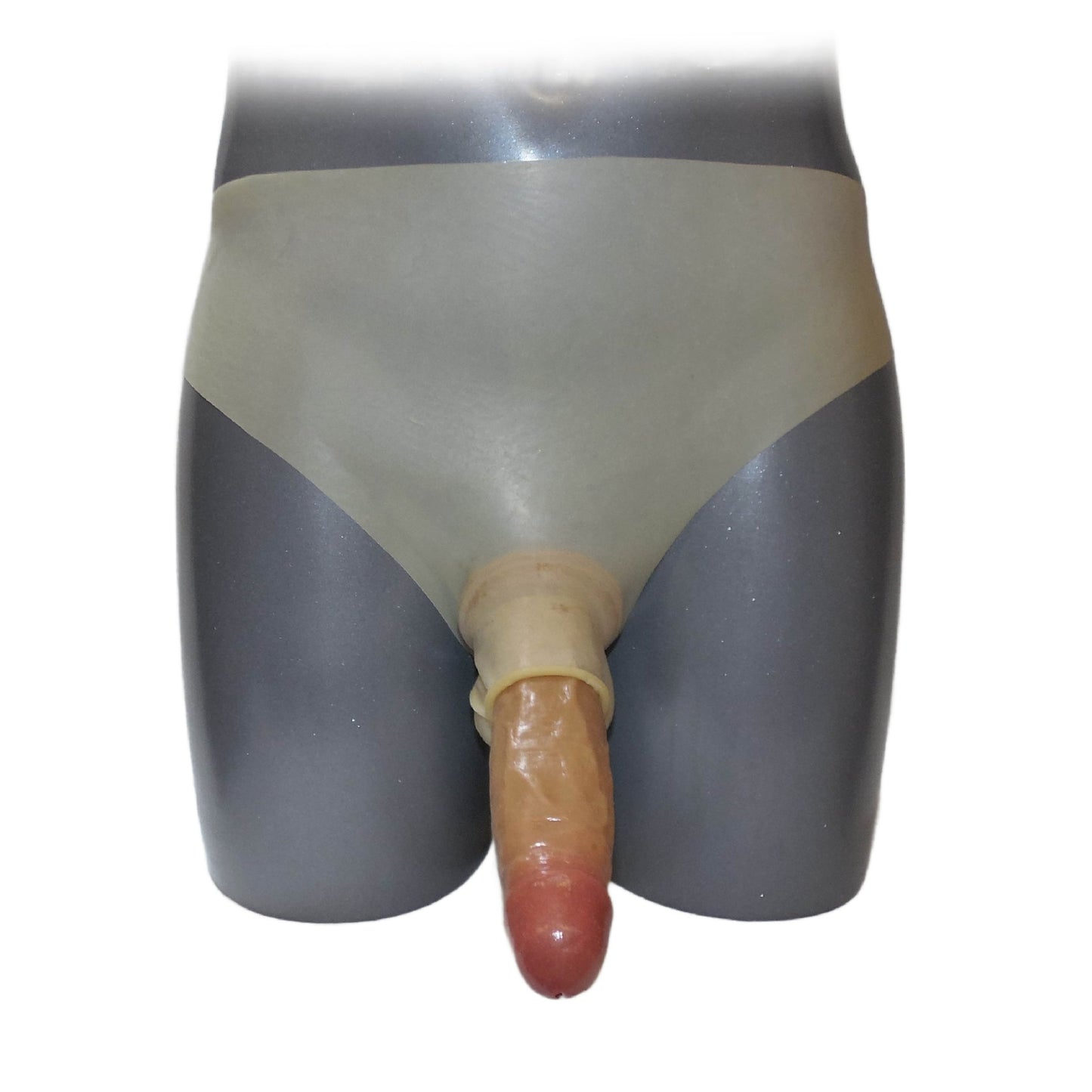 Latex Hose mit Frontöffnung 4cm und Hodensack