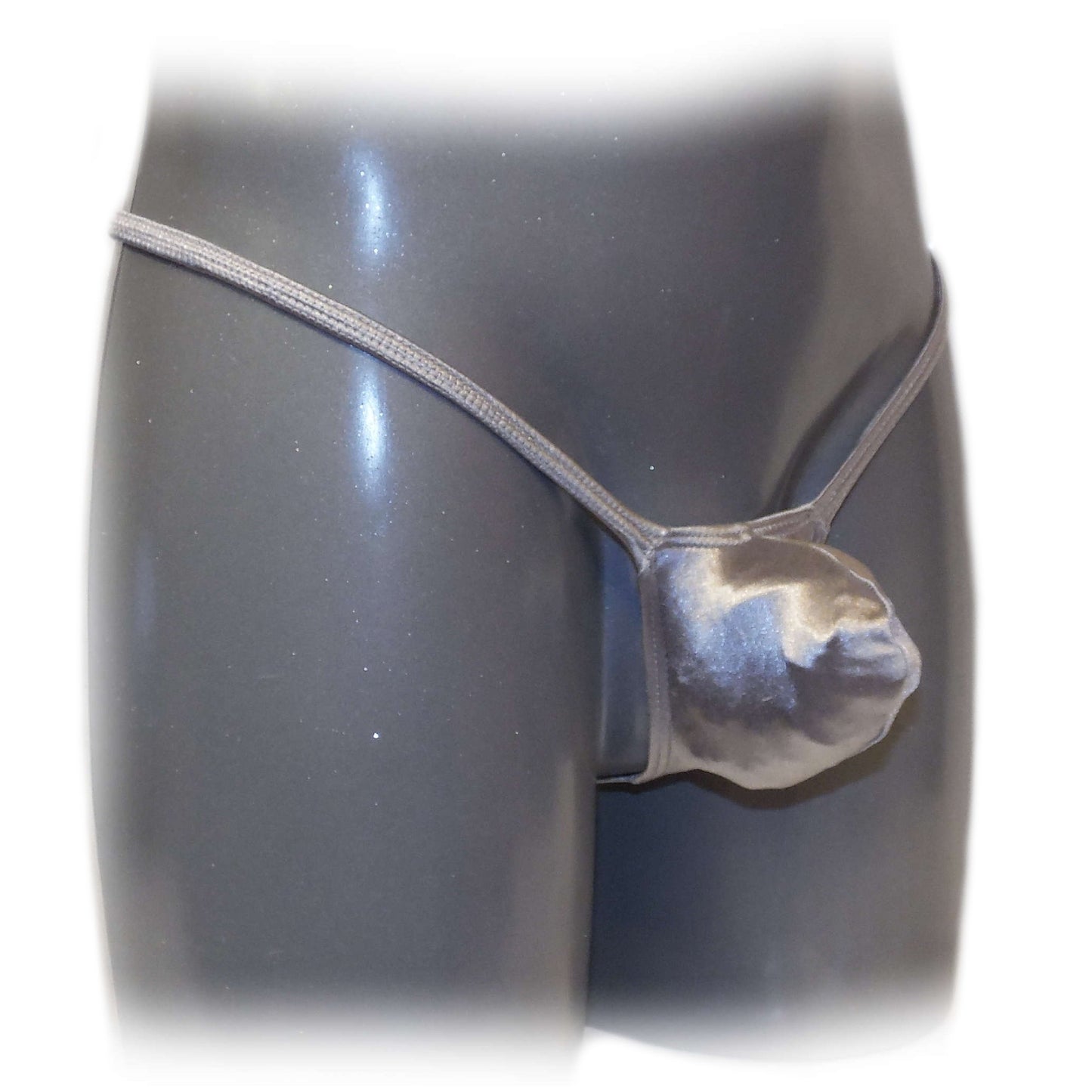Men's thong bulge pouch thong