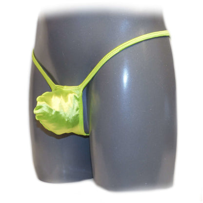 Men's thong bulge pouch thong