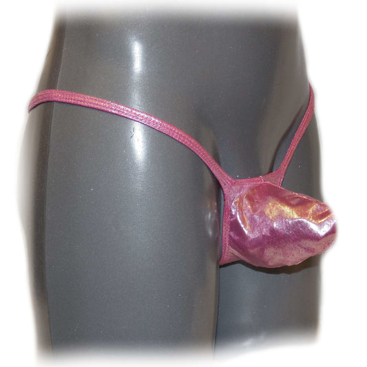 Mens thong bulge pouch thong