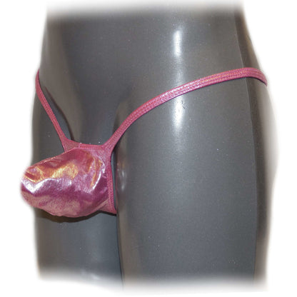 Mens thong bulge pouch thong