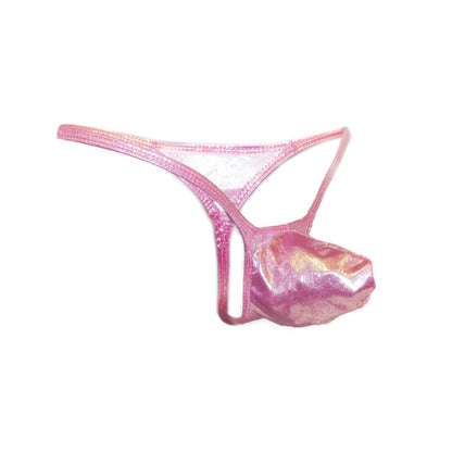 Mens thong bulge pouch thong