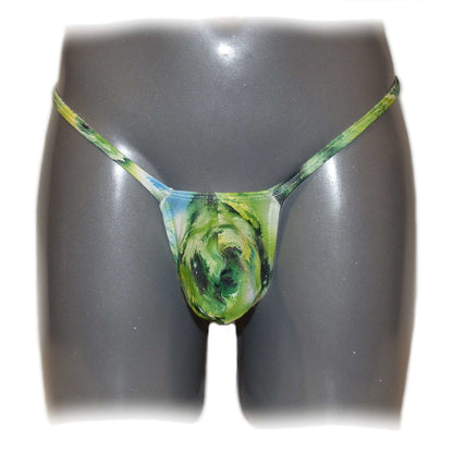 Men's thong bulge pouch thong