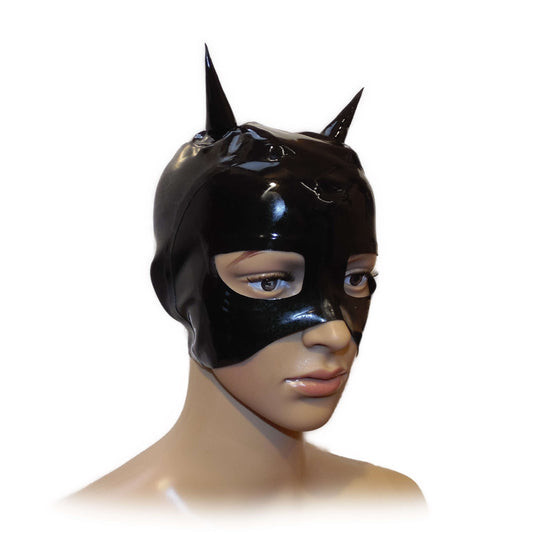 Latex Maske Schwarz extra heiß - 0,3 mm starkes Materia