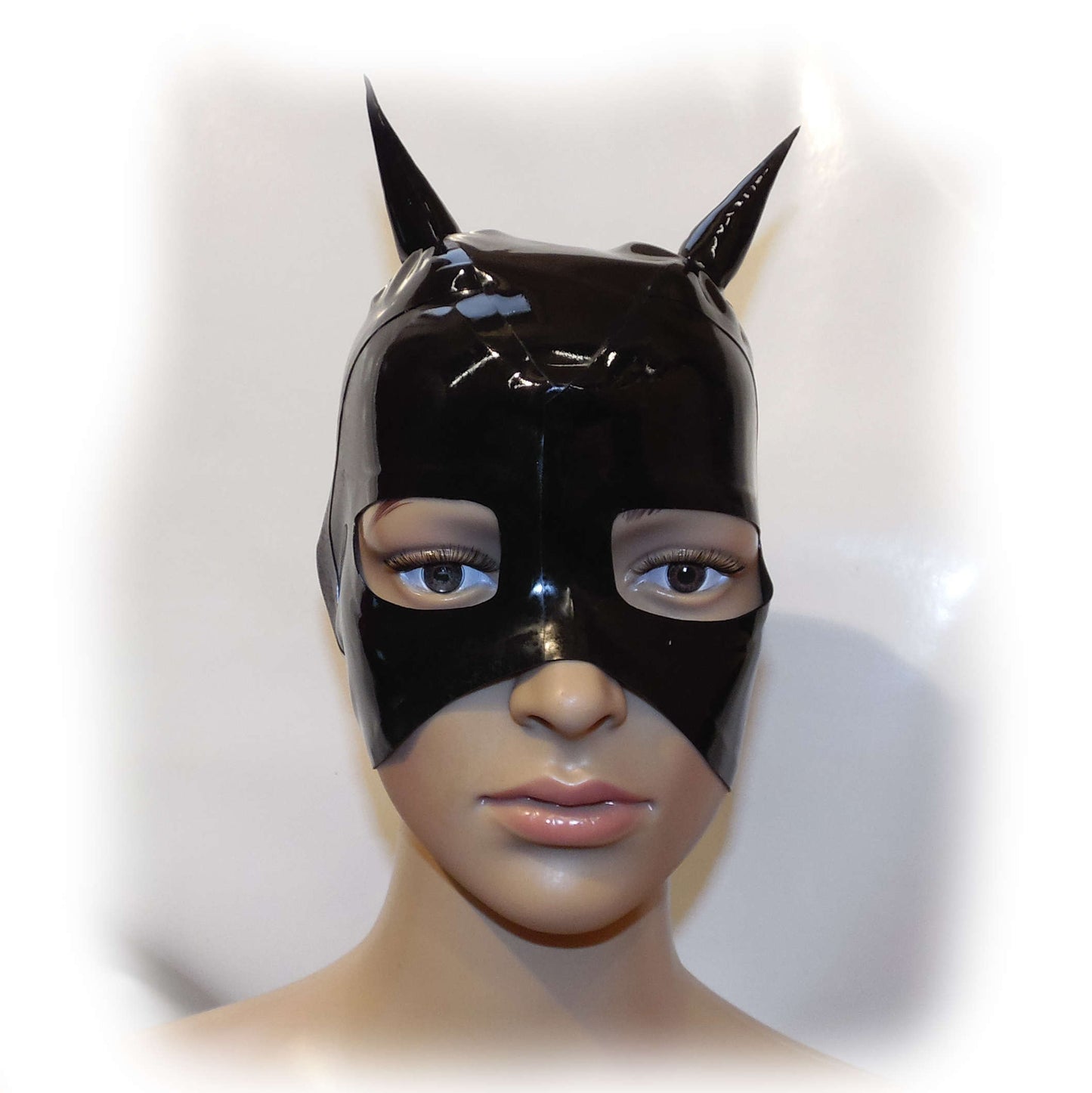 Latex Maske Schwarz extra heiß - 0,3 mm starkes Materia