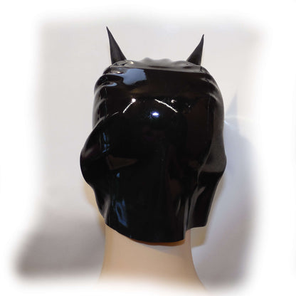 Latex Maske Schwarz extra heiß - 0,3 mm starkes Materia