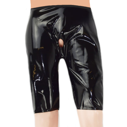 Latex Shorts mit Frontöffnung