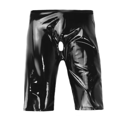 Latex Shorts mit Frontöffnung