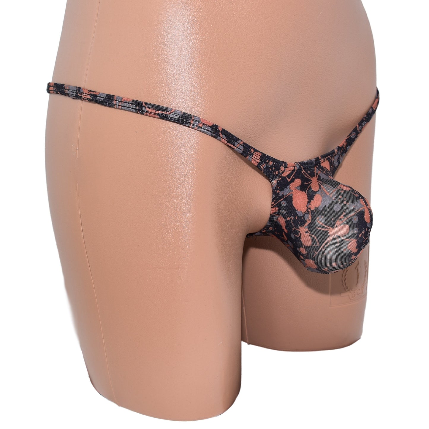 Men thong bulge pouch Spider Print
