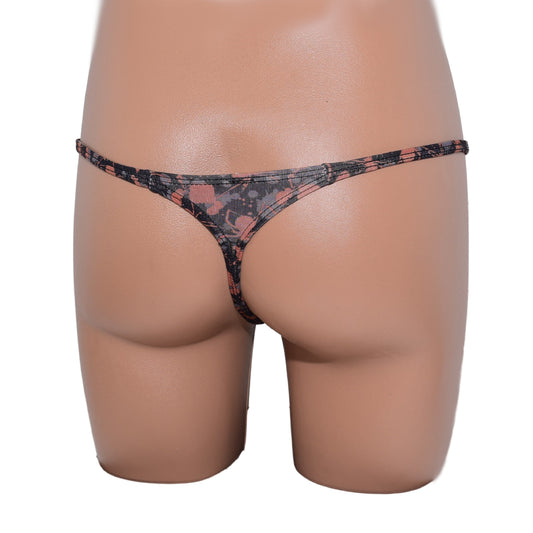 Men thong bulge pouch Spider Print