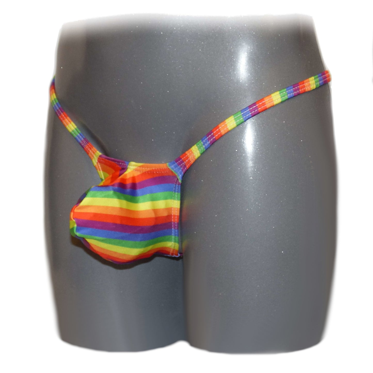 Men's thong bulge pouch thong