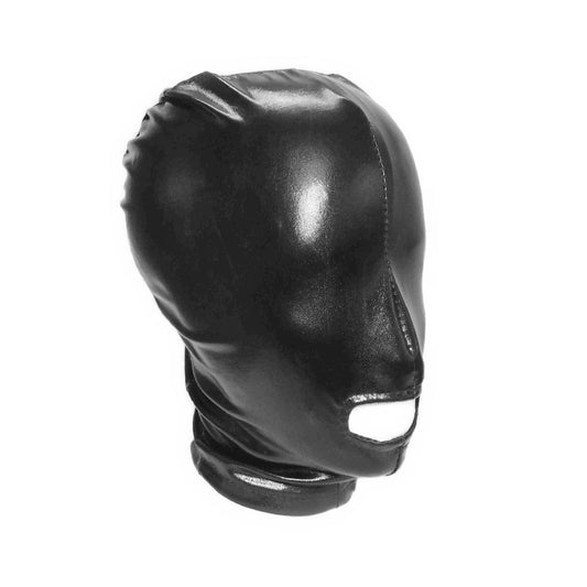 Black Hood Showing Mouth