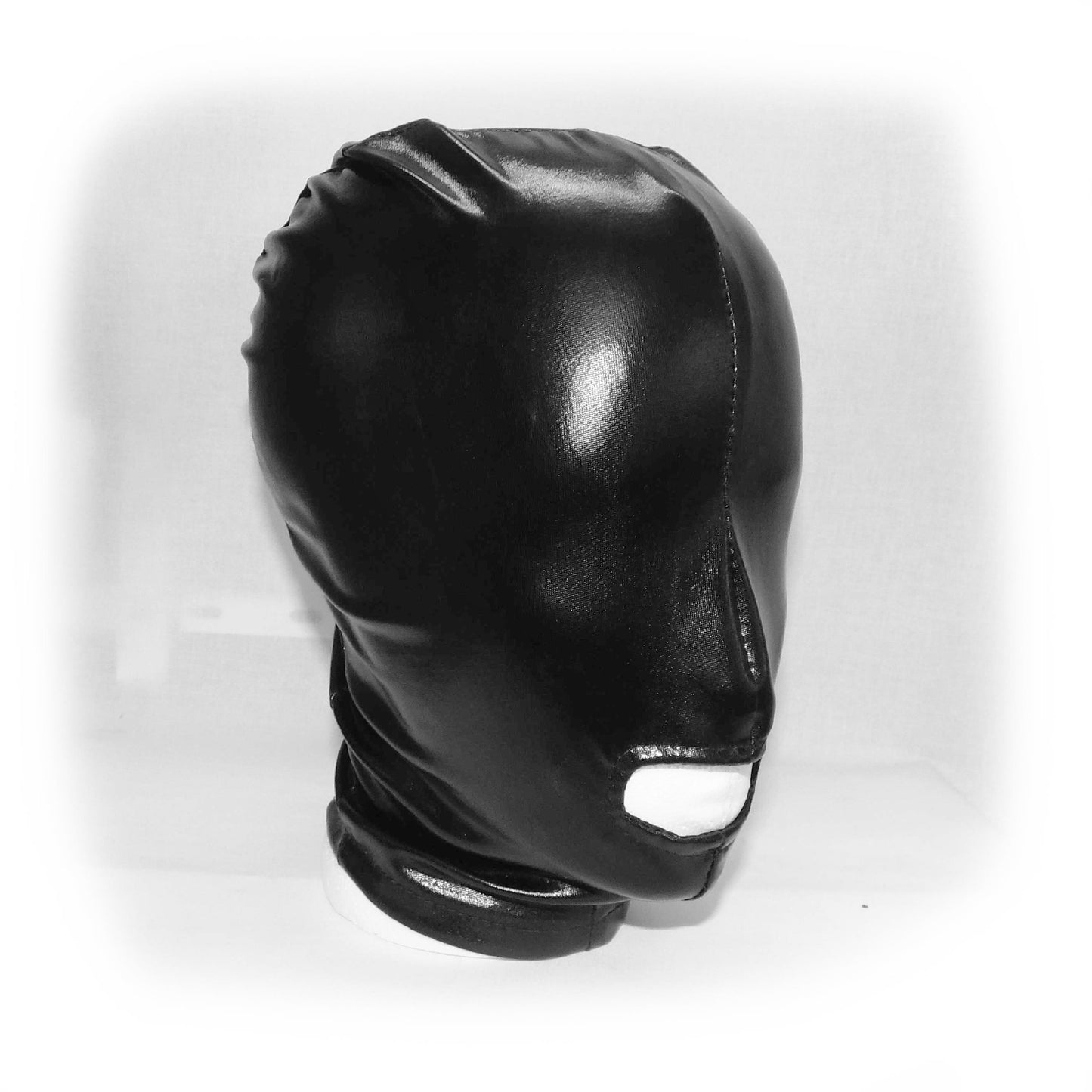 Black Hood Showing Mouth