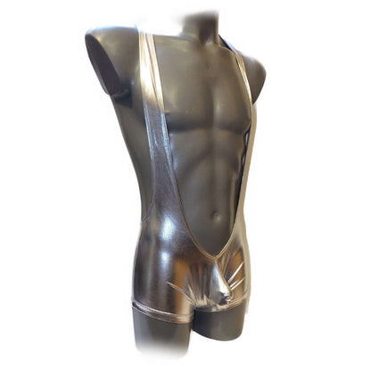 Metallic Bulge Pouch Body Men
