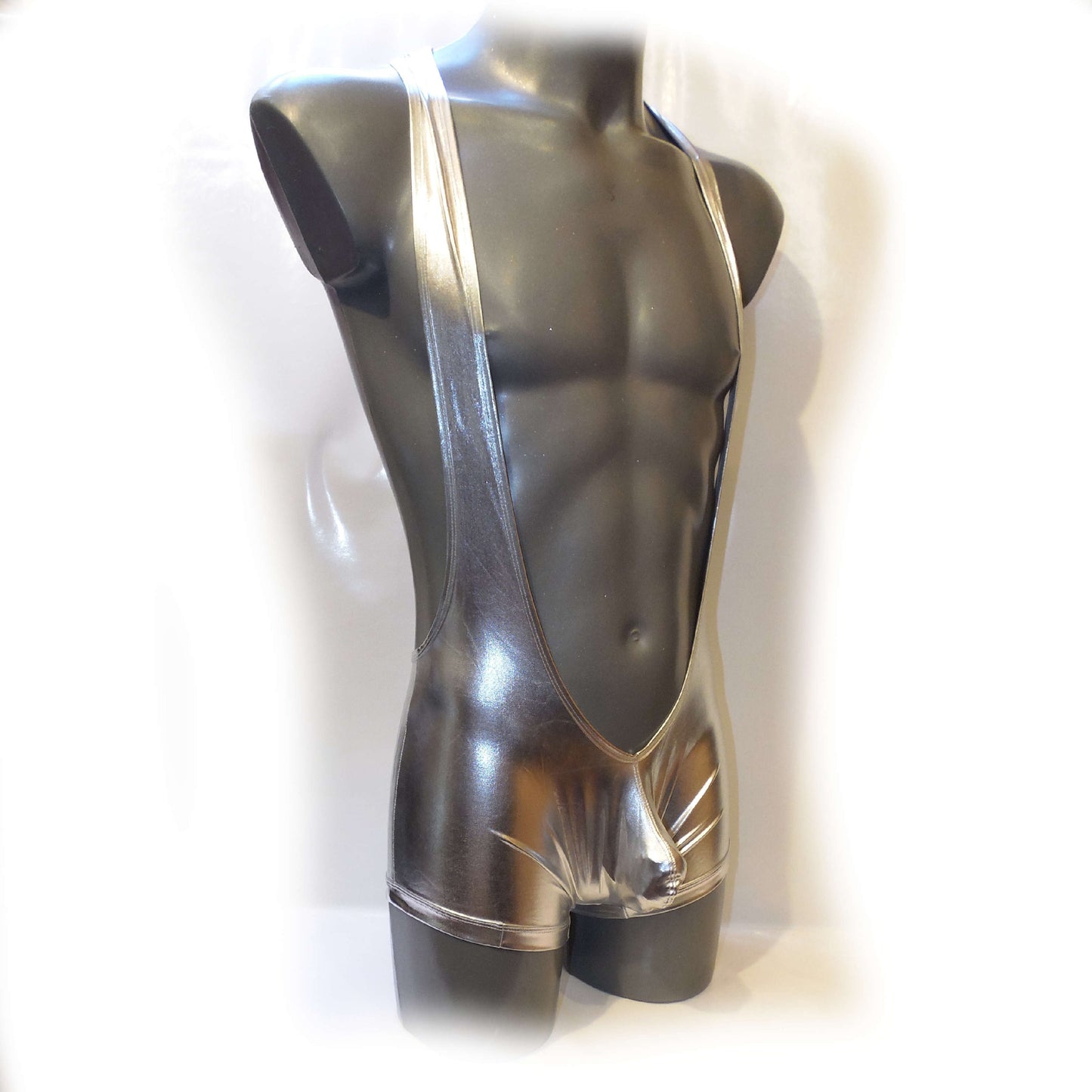 Metallic Bulge Pouch Body Men