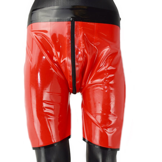 Latex Boxer mit extra großem Beutel Zwei-Wege-Reißverschluss