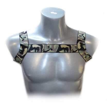 BONDAGE HALTER MEN HARNESS CAMOUFLAGE