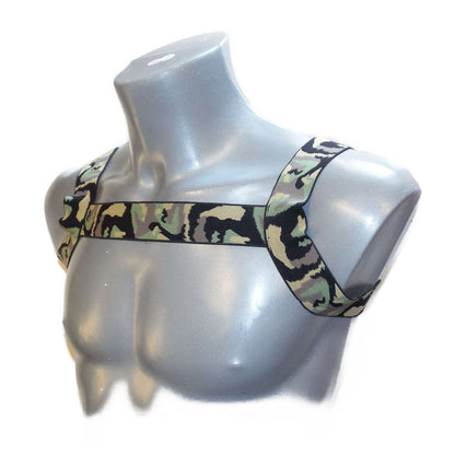 BONDAGE HALTER MEN HARNESS CAMOUFLAGE